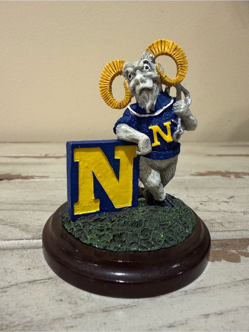 Vintage Navy USNA Bill the Goat Mini Figurine - Picture 1 of 8